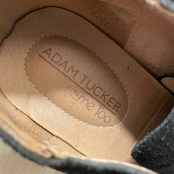 Adam Tucker Black Suede Lace-up Booties - Picture 7 of 8